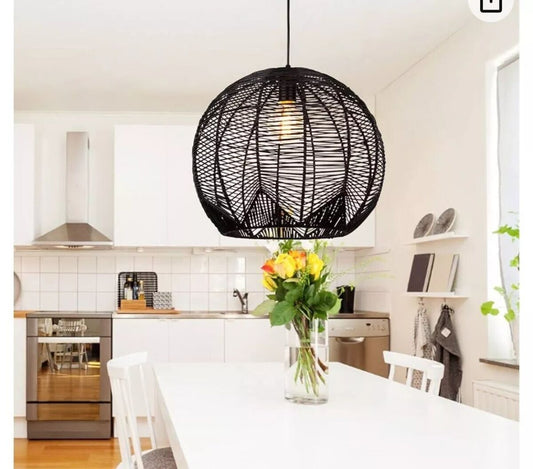 Klahn Modern Small Rattan Pendant Light Shade