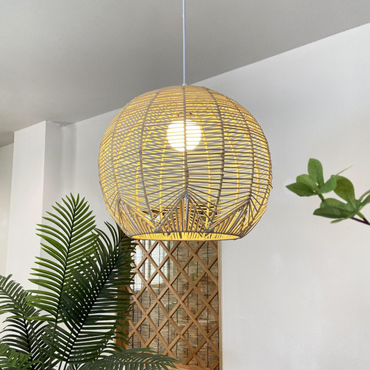 Klahn Modern Small Rattan Pendant Light Shade