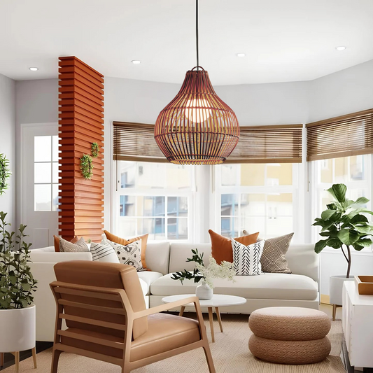 Dari Rattan Pendant Light