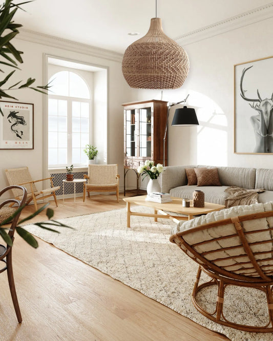 Tobago Small Rattan Pendant Light