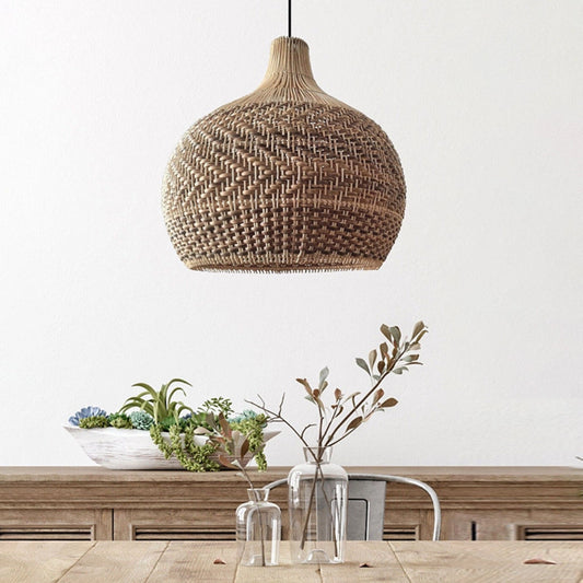 Tobago Small Rattan Pendant Light