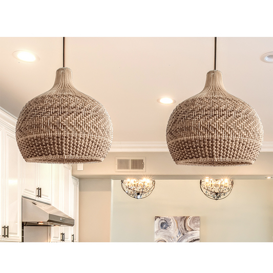 Tobago Wicker Rattan Pendant Light