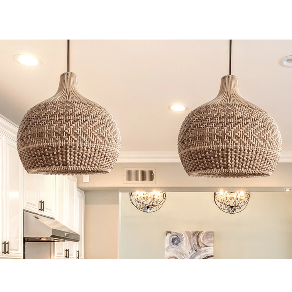 Tobago Small Rattan Pendant Light
