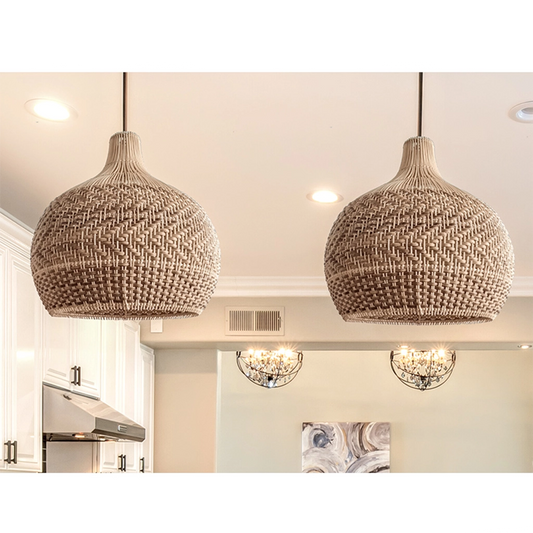 Tobago Small Rattan Pendant Light