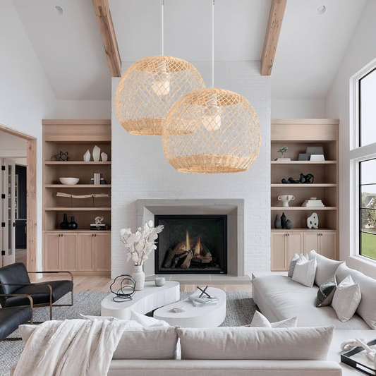Flora Rattan Pendant Light