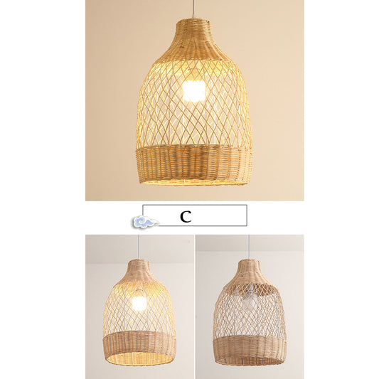 Flora Rattan Pendant Light