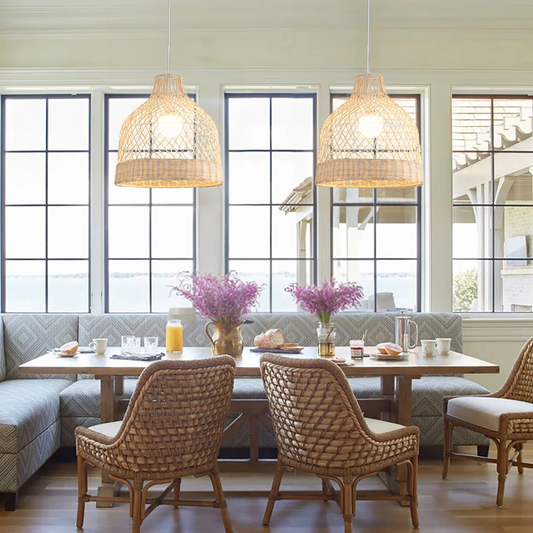 Flora Rattan Pendant Light