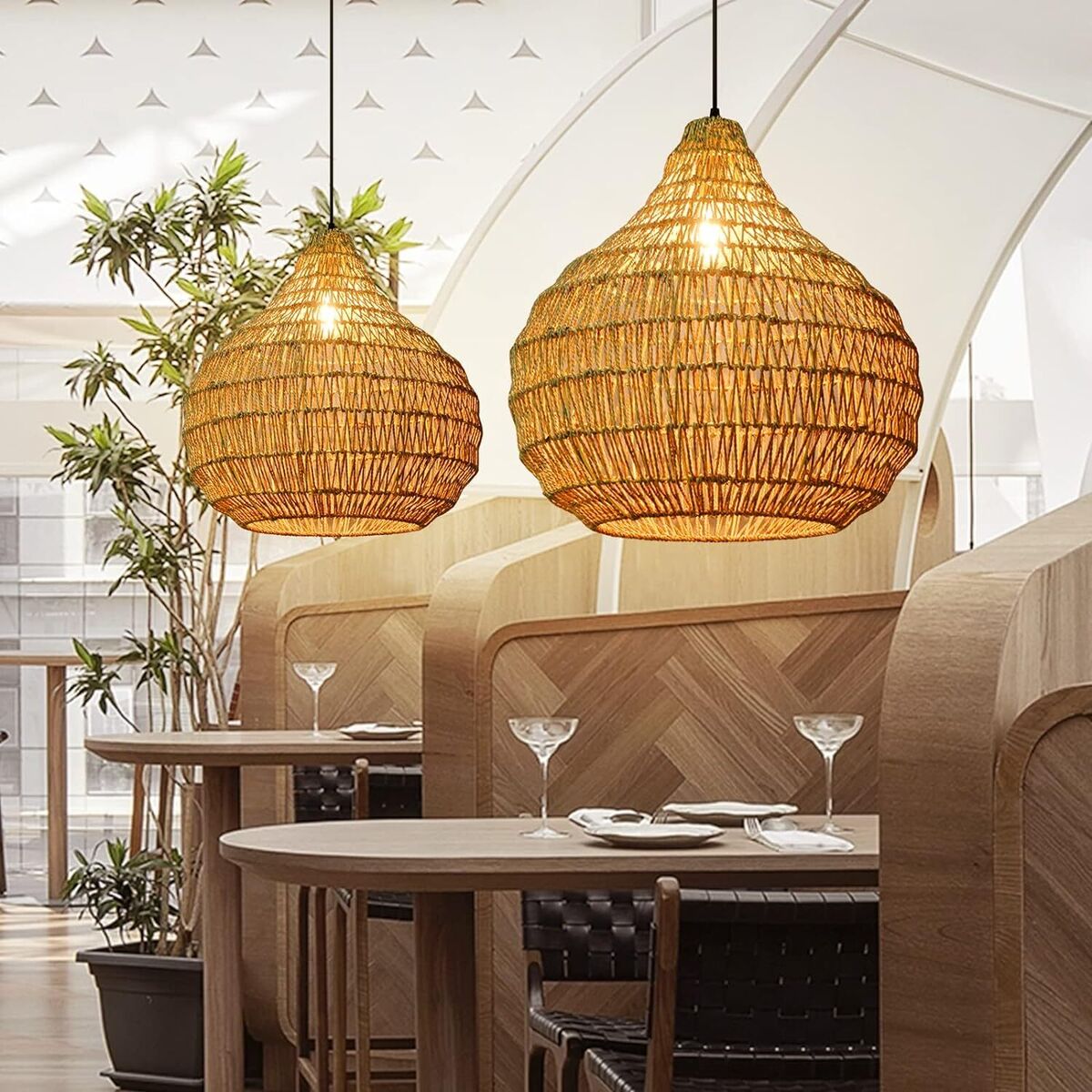Coco Wicker Pendant Light