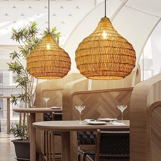 Coco Wabi Sabi Wicker Pendant Light
