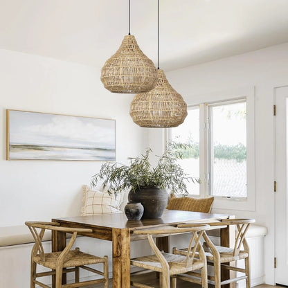 Coco Wabi Sabi Wicker Pendant Light
