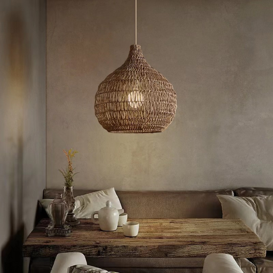 Coco Wabi Sabi Wicker Pendant Light