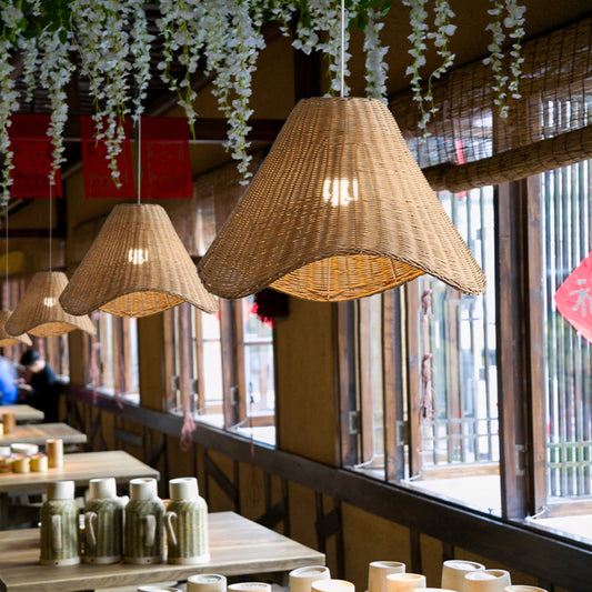 Sutton Knotted Rattan Pendant Light