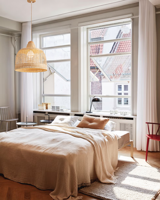Arturesthome Woven Rattan Pendant Light