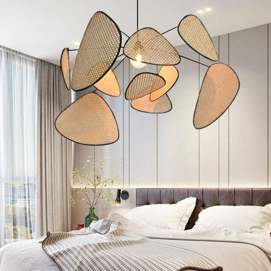 Screen Cannage Oversize Rattan Pendant Light