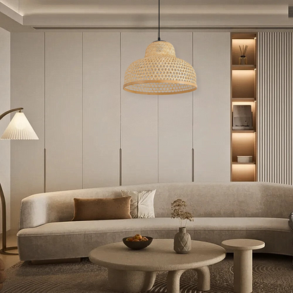 Handwoven Bamboo Lampshade