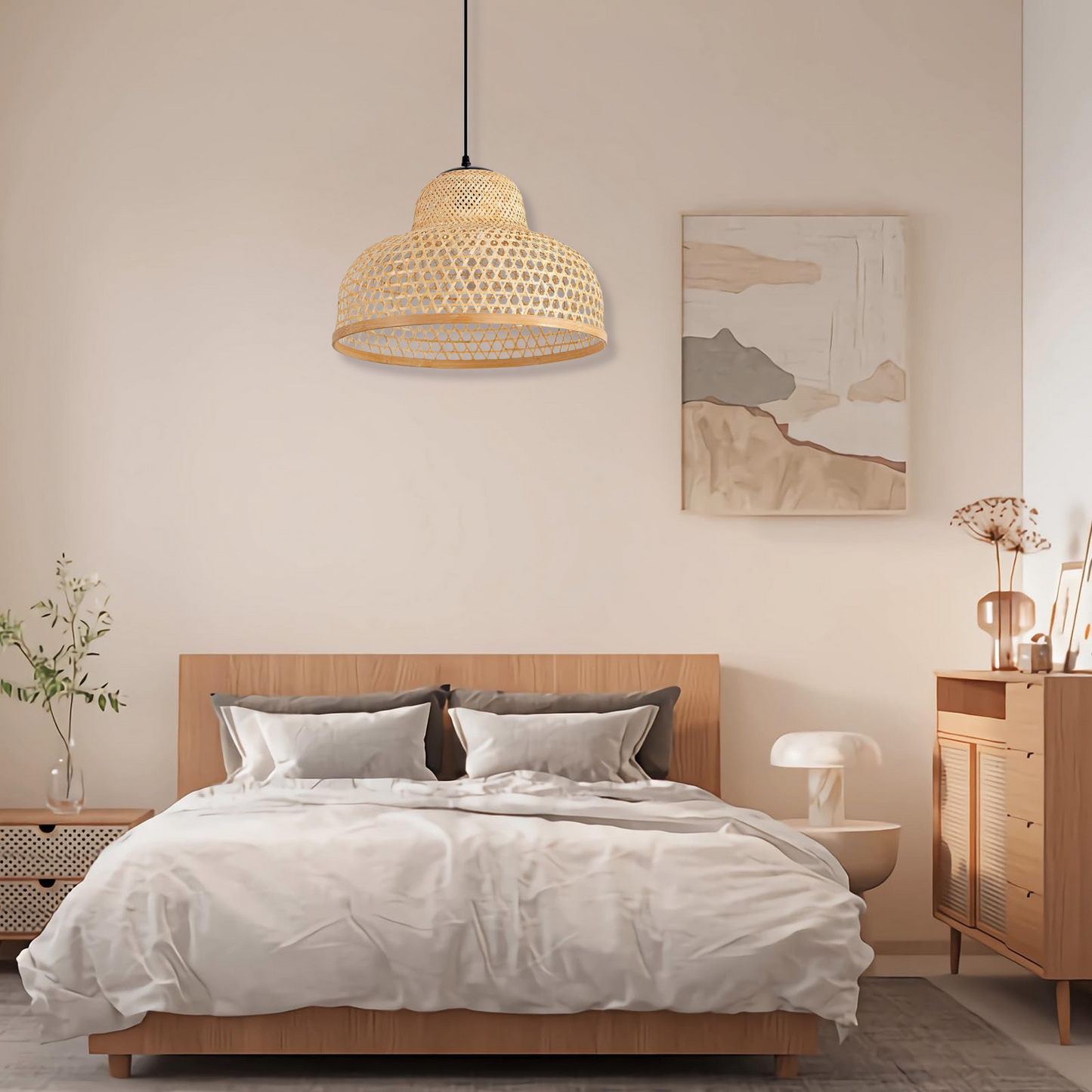 Handwoven Bamboo Lampshade