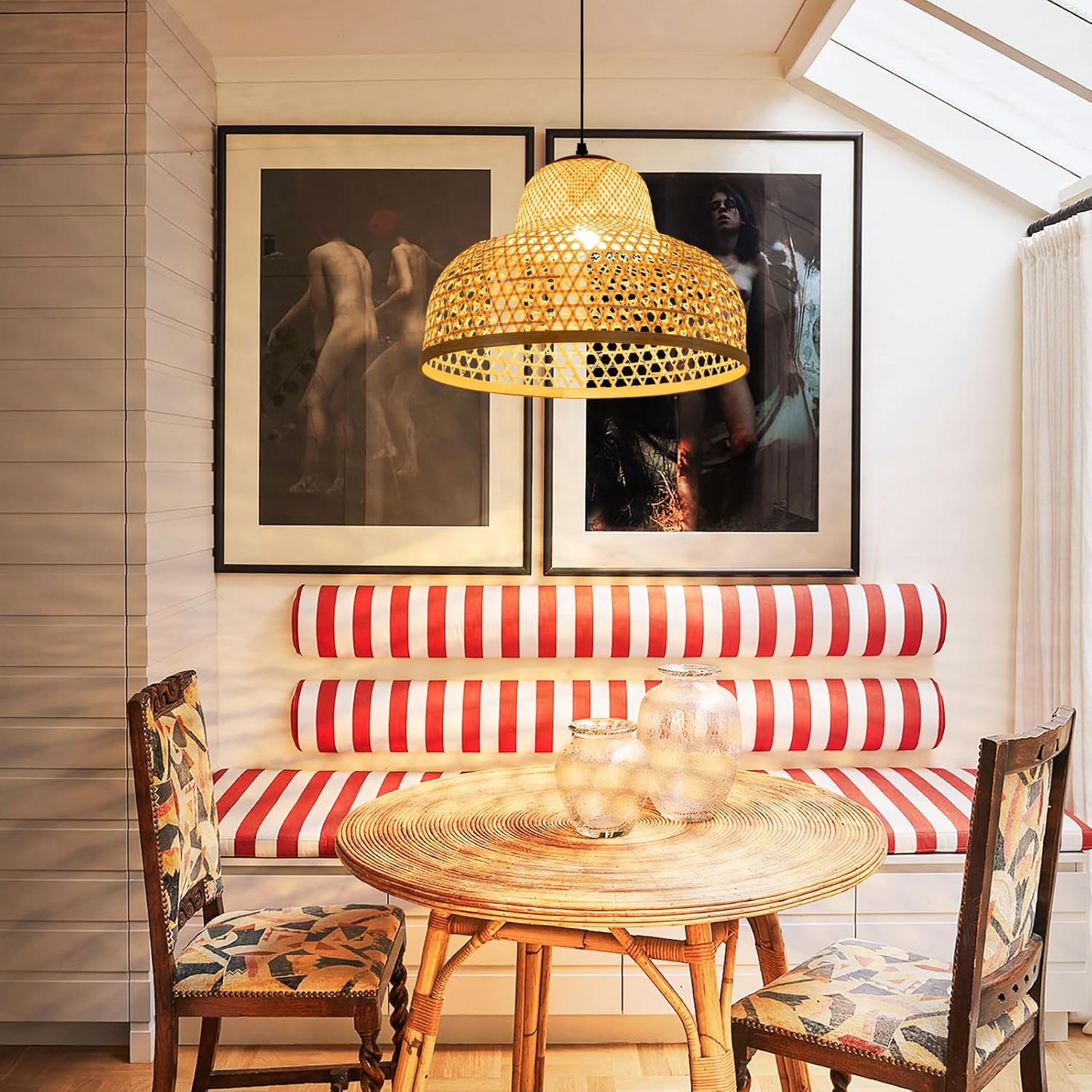 Handwoven Bamboo Lampshade