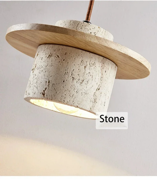 Kanso Wabi Sabi Natural Stone Pendant Light