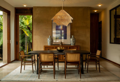 Ashburn Fringe Rattan Pendant Light