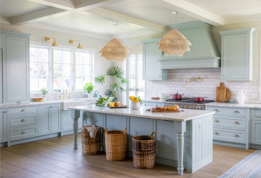 Ashburn Fringe Rattan Pendant Light
