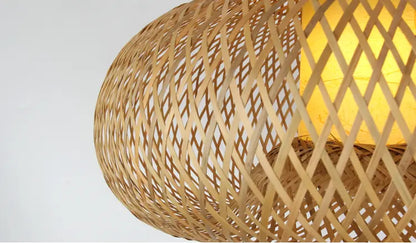 Pastoral Country Handwoven Bamboo Pendant Light Shade