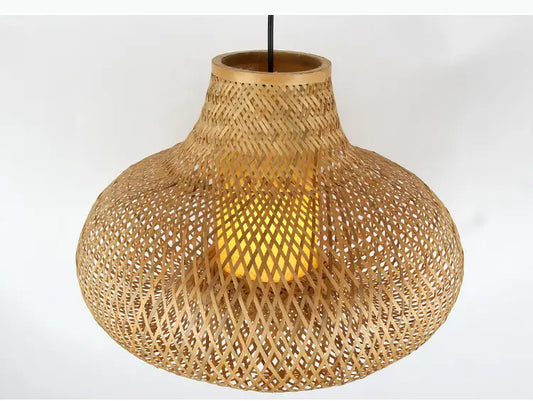 Pastoral Country Handwoven Bamboo Pendant Light Shade