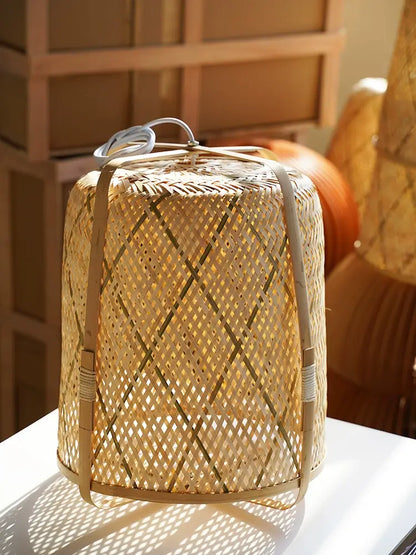 Rcidos Bamboo Wicker Pendant Light