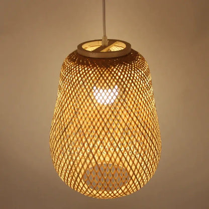 Bambuvalaisin Lauha Bamboo Woven Pendant Light Shade