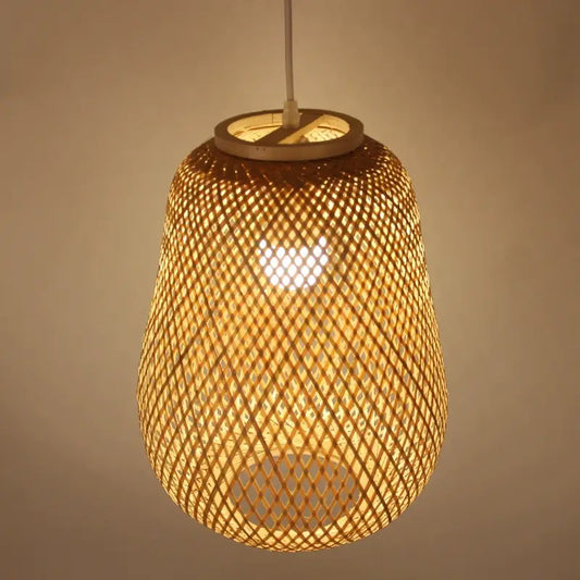 Bambuvalaisin Lauha Bamboo Woven Pendant Light Shade