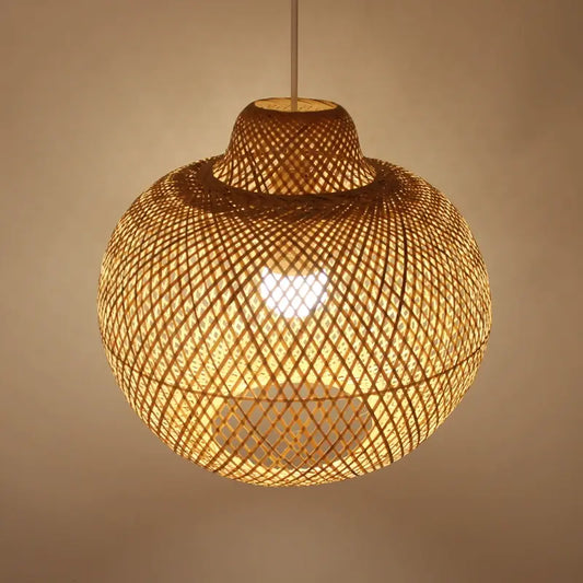 Lanna Passa Handwoven Bamboo Pendant Light Shade