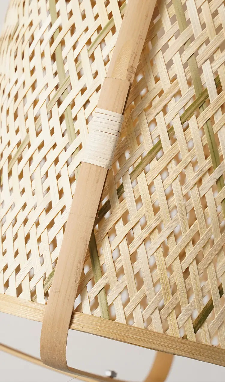 Rcidos Bamboo Wicker Pendant Light