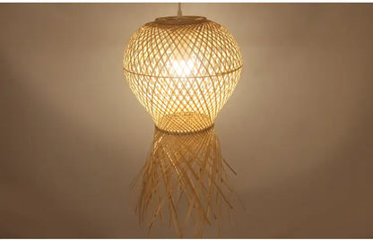 Geragur Tassel Handwoven Bamboo Pendant Light Shade