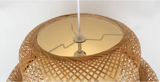 Enakshi Abstract Bamboo Pendant Light Shade