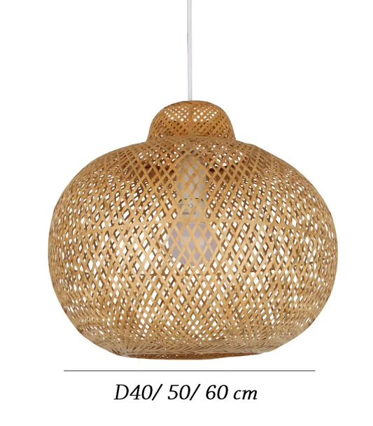 Lanna Passa Handwoven Bamboo Pendant Light Shade