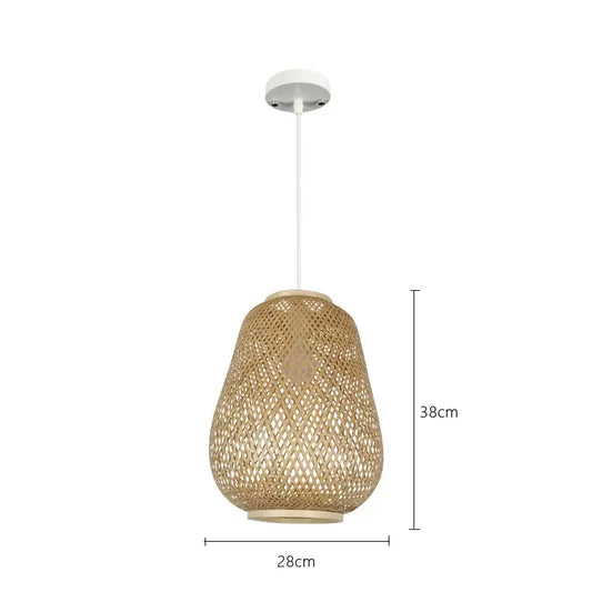 Bambuvalaisin Lauha Bamboo Woven Pendant Light Shade