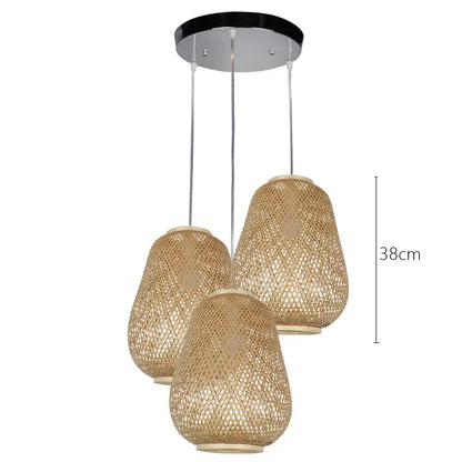 Bambuvalaisin Lauha Bamboo Woven Pendant Light Shade