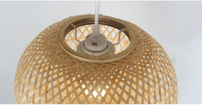 Geragur Tassel Handwoven Bamboo Pendant Light Shade