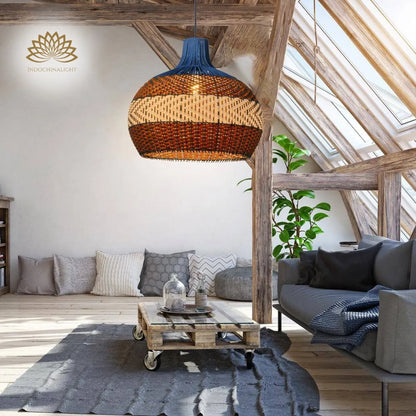 courtland-blue-rattan-pendant-light-in-attic-space