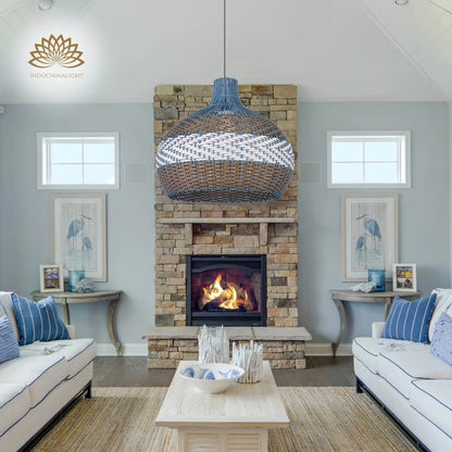 courtland-blue-rattan-pendant-light-in-living-room
