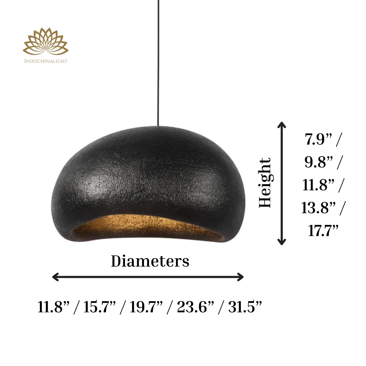dimensions-of-amik-wabi-sabi-black-resin-pendant-light