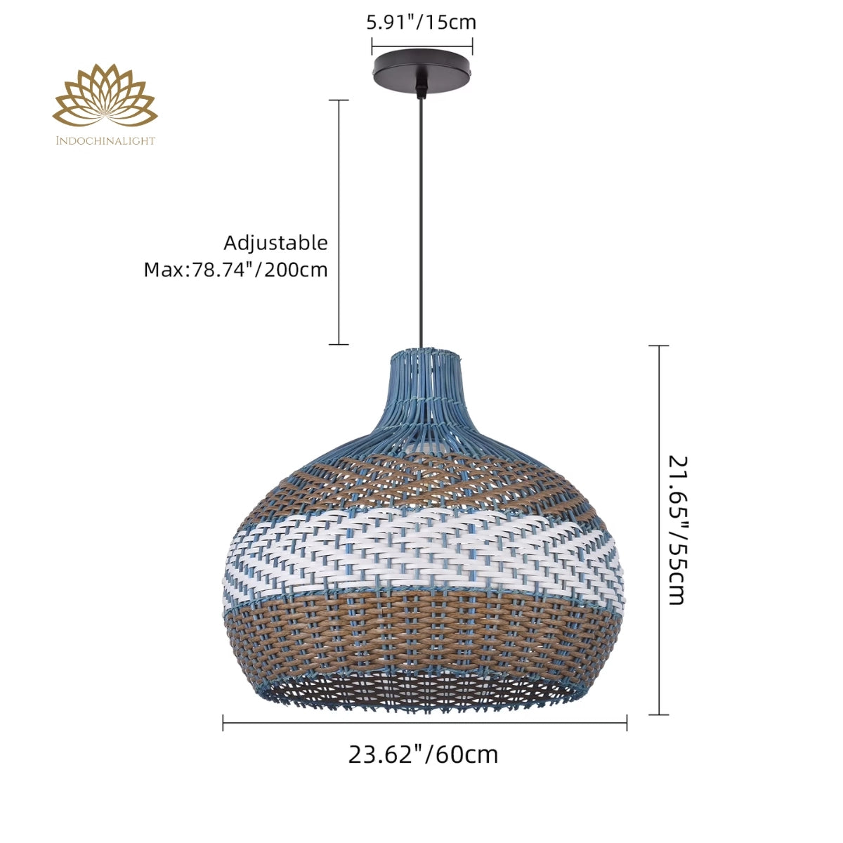 dimensions-of-courtland-blue-rattan-pendant-light