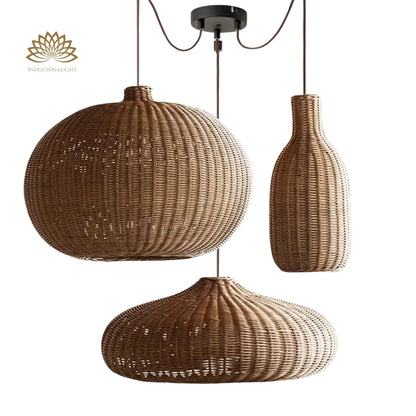 finns-3-light-dark-brown-rattan-pendant-light
