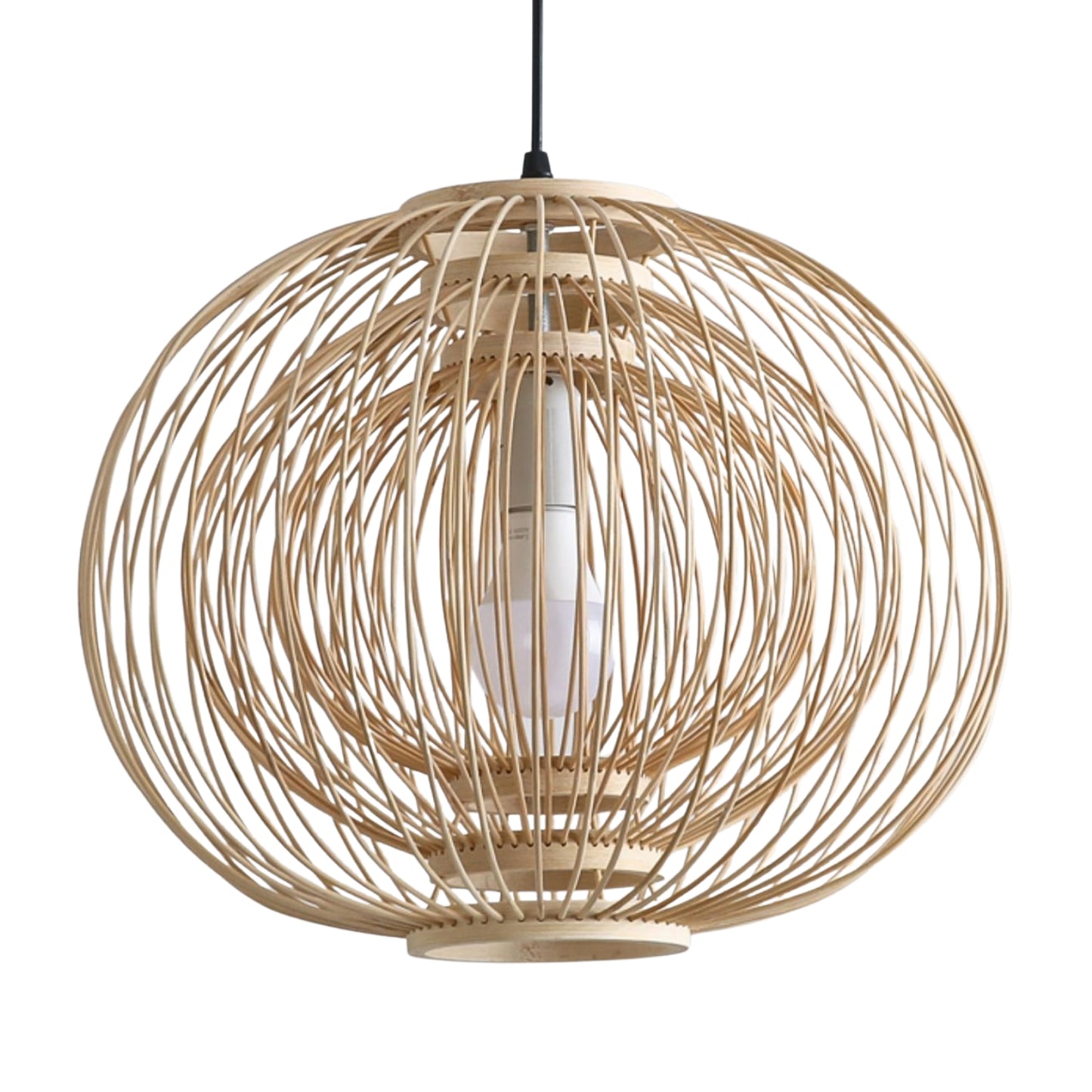 Plura Sphere Bamboo Pendant Light