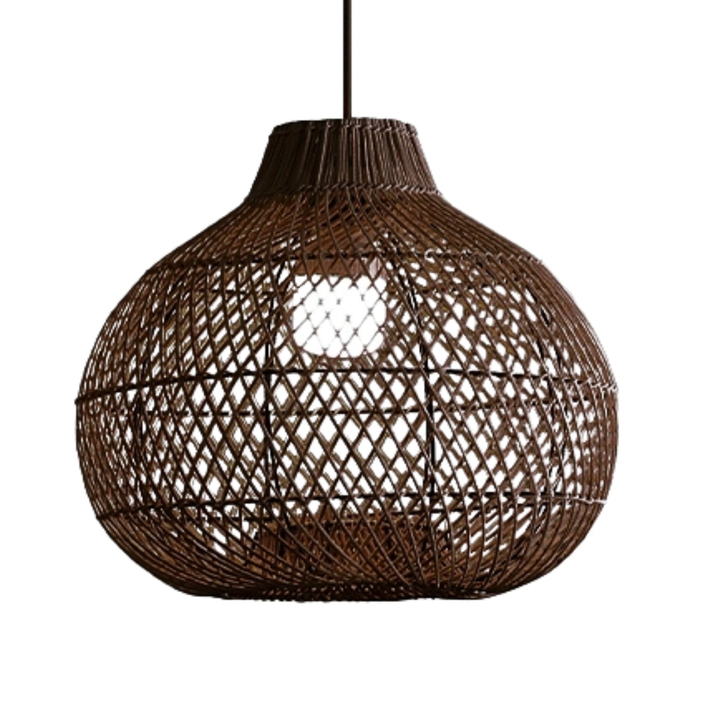 Batcheller Ball Bamboo Rattan Pendant Light
