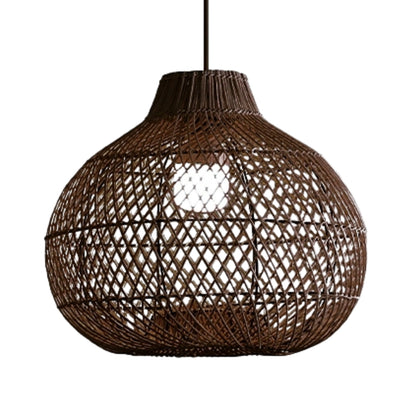 Batcheller Ball Bamboo Rattan Pendant Light