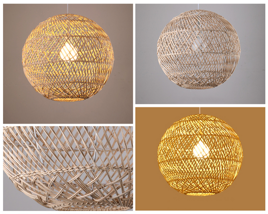 Sakura Rattan Cluster Pendant Light Shade