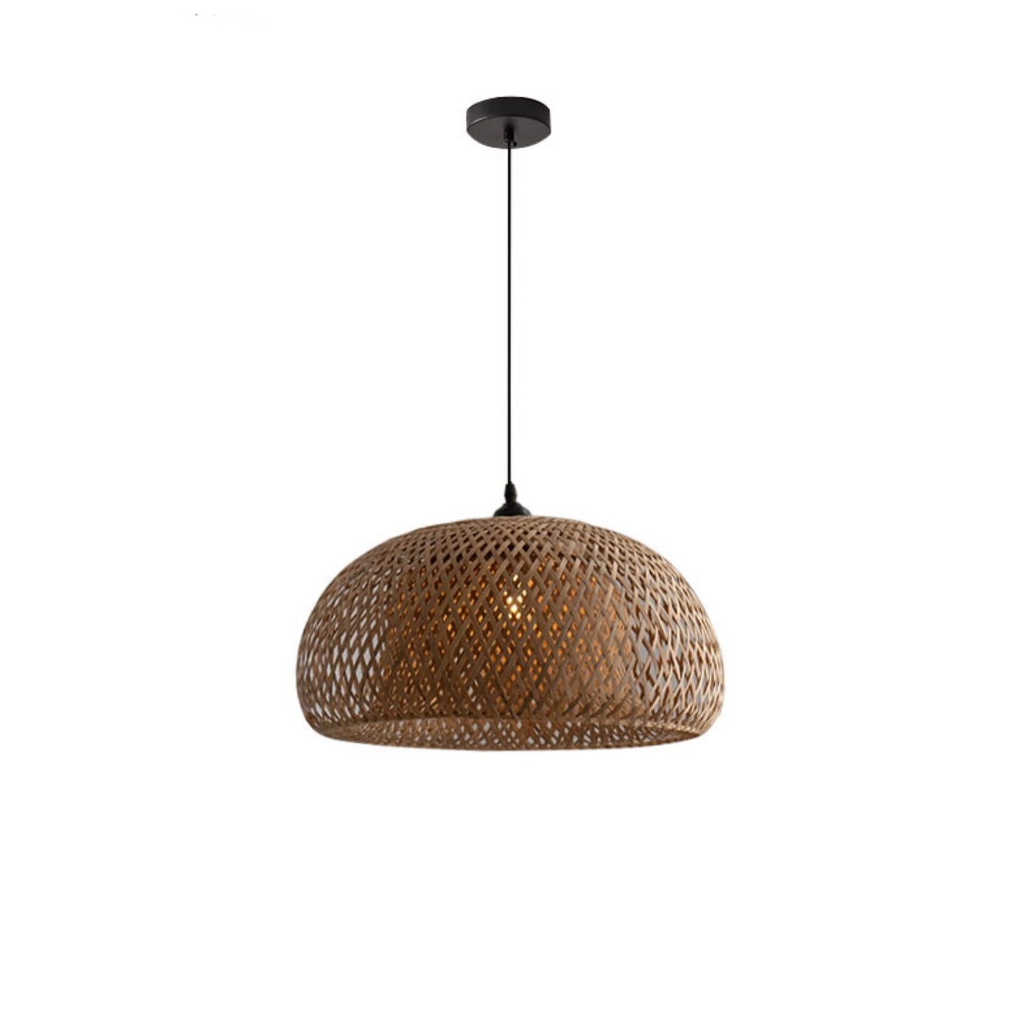 TAO Oriental Bamboo Basket Pendant Light Small
