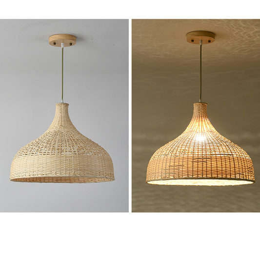 Set 4 Kirsal Modern Cluster Rattan Pendant Light