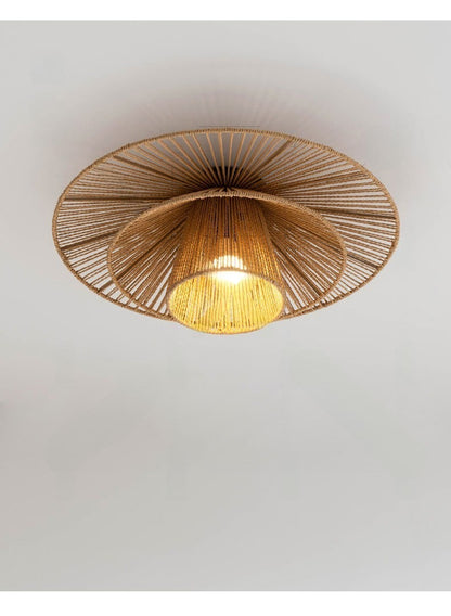 Levan 1 Light Hemp Rope Ceiling Light