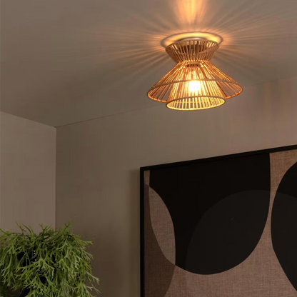 Tasman Rattan Ceiling Light